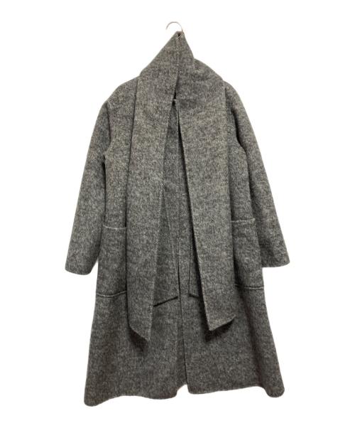 JENNE（ジェンヌ）JENNE (ジェンヌ) リバーウールシルクコート グレー サイズ:M 未使用品の古着・服飾アイテム
