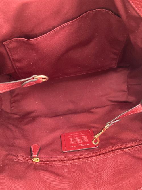 COACH（コーチ）COACH (コーチ) 2WAYバッグ レッドの古着・服飾アイテム