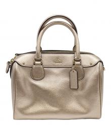 COACH（コーチ）の古着「2WAYミニボストンバッグ」｜ゴールド