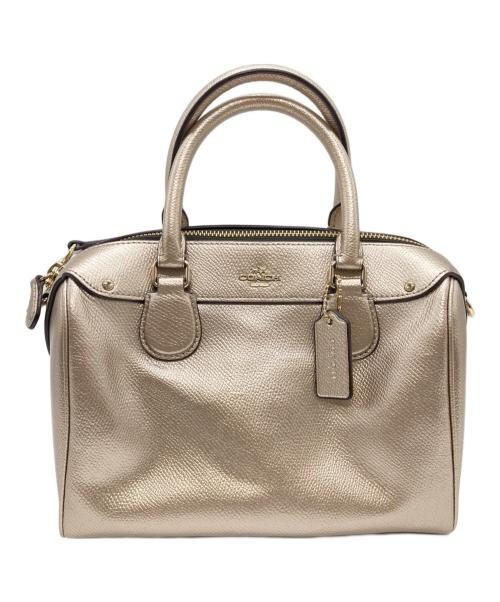 COACH（コーチ）COACH (コーチ) 2WAYミニボストンバッグ ゴールドの古着・服飾アイテム