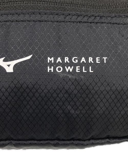 MARGARET HOWELL（マーガレットハウエル）MARGARET HOWELL (マーガレットハウエル) MIZUNO (ミズノ) ナイロンリップストップボディバッグ ブラックの古着・服飾アイテム