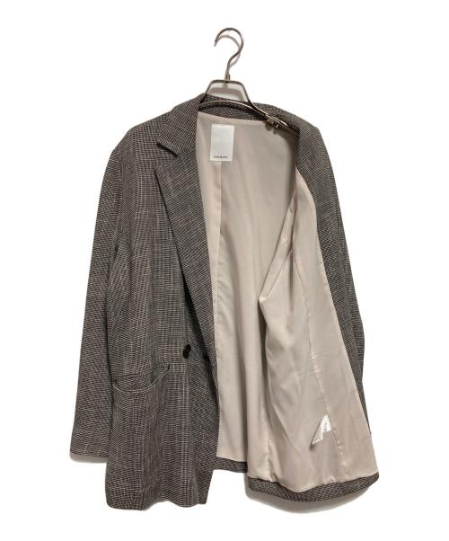 SHENERY（シーナリー）SHENERY (シーナリー) からみ織ダブルジャケット グレー サイズ:38の古着・服飾アイテム