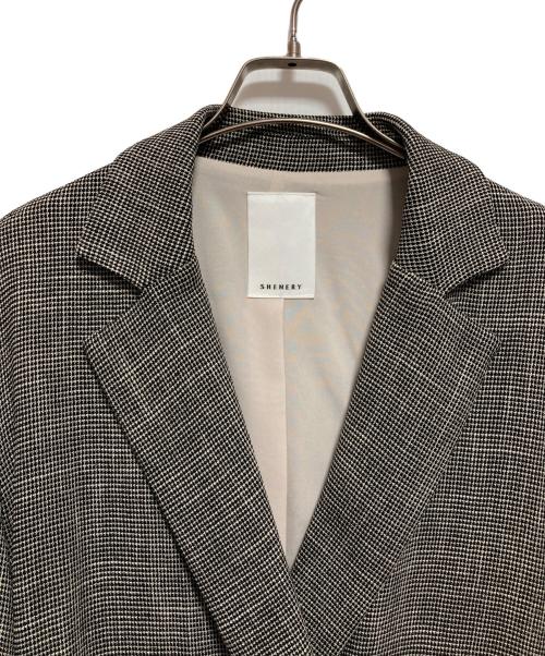SHENERY（シーナリー）SHENERY (シーナリー) からみ織ダブルジャケット グレー サイズ:38の古着・服飾アイテム