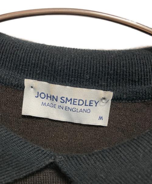 JOHN SMEDLEY（ジョンスメドレー）JOHN SMEDLEY (ジョンスメドレー) 襟付きウールニット ブラウン サイズ:Mの古着・服飾アイテム