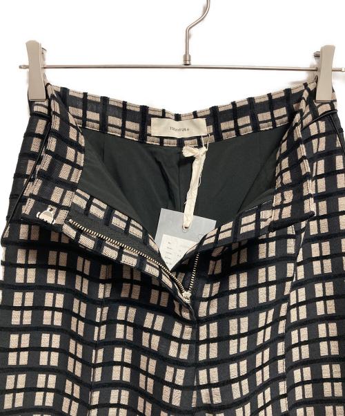 TODAYFUL（トゥデイフル）TODAYFUL (トゥデイフル) Geometric Jacquard Trousers ブラック×ベージュ サイズ:M（38） 未使用品の古着・服飾アイテム
