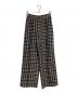 TODAYFUL（トゥデイフル）の古着「Geometric Jacquard Trousers」｜ブラック×ベージュ