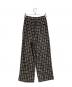 TODAYFUL (トゥデイフル) Geometric Jacquard Trousers ブラック×ベージュ サイズ:M（38） 未使用品：6000円