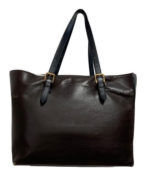 MARNI（マルニ）MARNI (マルニ) レザートートバッグ ブラウンの古着・服飾アイテム