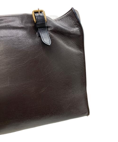 MARNI（マルニ）MARNI (マルニ) レザートートバッグ ブラウンの古着・服飾アイテム