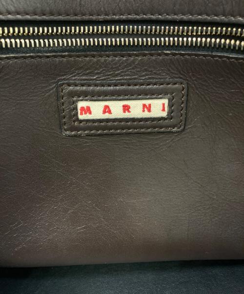 MARNI（マルニ）MARNI (マルニ) レザートートバッグ ブラウンの古着・服飾アイテム