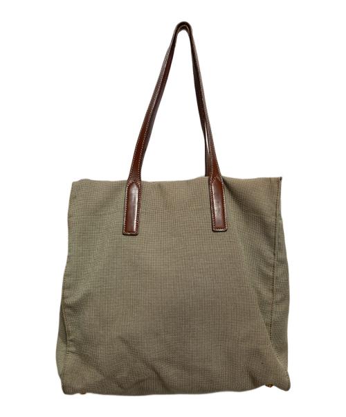 MIU MIU（ミュウミュウ）MIU MIU (ミュウミュウ) キャンバストートバッグ ベージュの古着・服飾アイテム