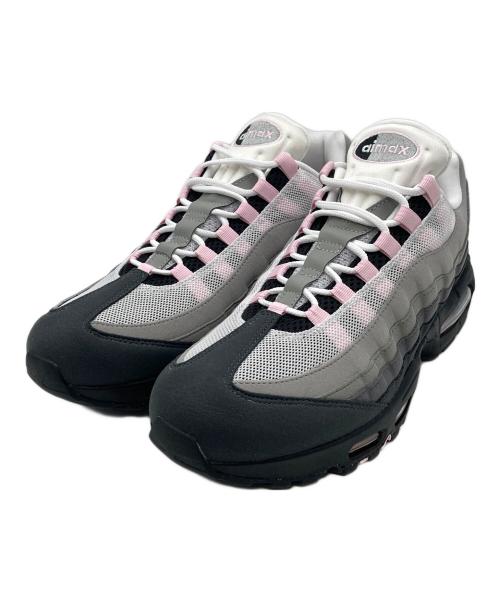 NIKE（ナイキ）NIKE (ナイキ) W AIR MAX 95 OG BLACK/PINK FOAM-WHITE-REFLECT SILVER グレー×ブラック サイズ:USウィメンズ13.5の古着・服飾アイテム