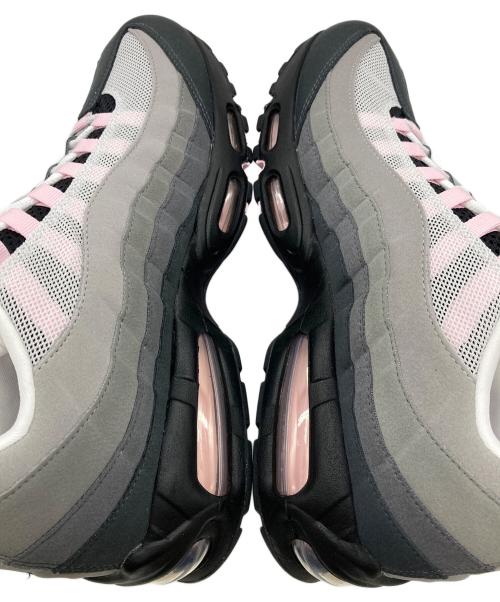 NIKE（ナイキ）NIKE (ナイキ) W AIR MAX 95 OG BLACK/PINK FOAM-WHITE-REFLECT SILVER グレー×ブラック サイズ:USウィメンズ13.5の古着・服飾アイテム