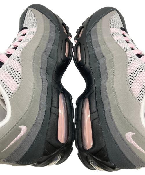 NIKE（ナイキ）NIKE (ナイキ) W AIR MAX 95 OG BLACK/PINK FOAM-WHITE-REFLECT SILVER グレー×ブラック サイズ:USウィメンズ13.5の古着・服飾アイテム