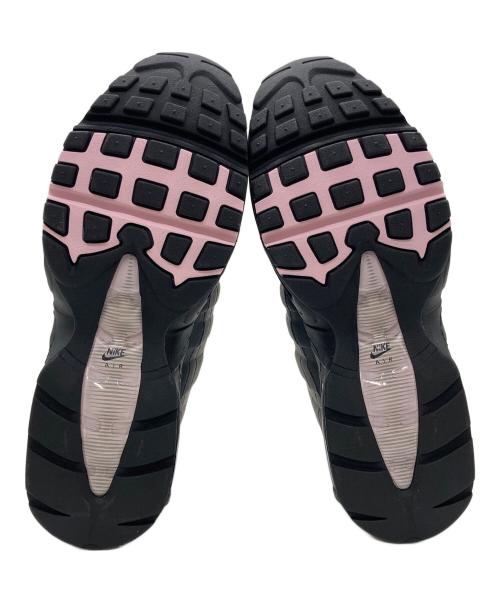 NIKE（ナイキ）NIKE (ナイキ) W AIR MAX 95 OG BLACK/PINK FOAM-WHITE-REFLECT SILVER グレー×ブラック サイズ:USウィメンズ13.5の古着・服飾アイテム