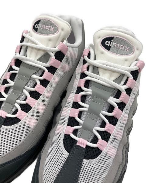 NIKE（ナイキ）NIKE (ナイキ) W AIR MAX 95 OG BLACK/PINK FOAM-WHITE-REFLECT SILVER グレー×ブラック サイズ:USウィメンズ13.5の古着・服飾アイテム