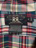 中古・古着 RRL (ダブルアールエル) 長袖レーヨンチェックシャツ ベージュ×グリーン サイズ:M：12000円