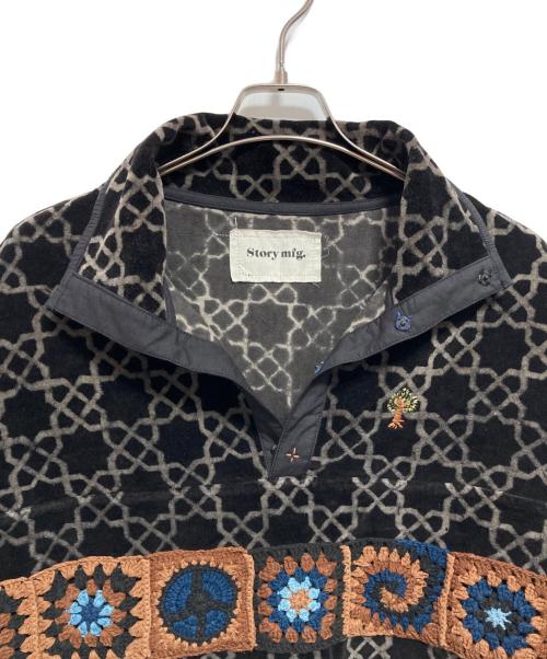 Story mfg.（ストーリーエムエフジー）Story mfg. (ストーリーエムエフジー) POLITE PULLOVER ブラック サイズ:Lの古着・服飾アイテム