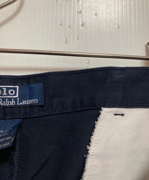 POLO RALPH LAUREN（ポロ・ラルフローレン）POLO RALPH LAUREN (ポロ・ラルフローレン) タックチノパンツ ネイビー サイズ:W36の古着・服飾アイテム