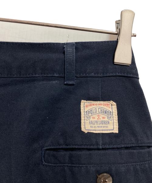 POLO RALPH LAUREN（ポロ・ラルフローレン）POLO RALPH LAUREN (ポロ・ラルフローレン) タックチノパンツ ネイビー サイズ:W36の古着・服飾アイテム