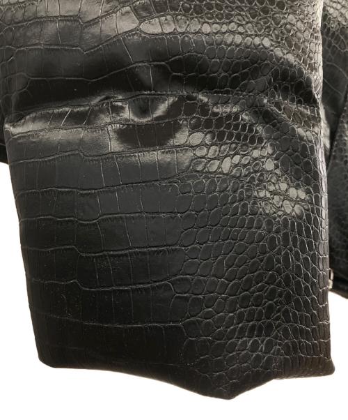DANKE SCHON（ダンケ シェーン）Danke schon (ダンケ シェーン) PU SHORT BLOUSON CROCODILE ブラック サイズ:Mの古着・服飾アイテム