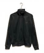 FRED PERRYフレッドペリー）の古着「Contrast Tape Track Jacket」｜ブラック