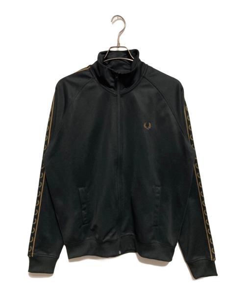 FRED PERRY（フレッドペリー）FRED PERRY (フレッドペリー) Contrast Tape Track Jacket ブラック サイズ:Lの古着・服飾アイテム
