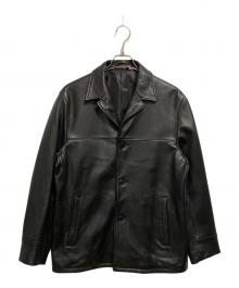 nano・universe（ナノ・ユニバース）の古着「LB.03 WONDER LIGHT LEATHER カーコート」｜ブラック