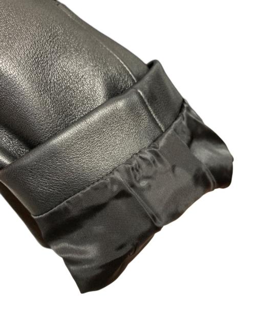 nano・universe（ナノ・ユニバース）nano・universe (ナノ・ユニバース) LB.03 WONDER LIGHT LEATHER カーコート ブラック サイズ:Lの古着・服飾アイテム