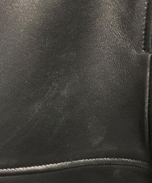 nano・universe（ナノ・ユニバース）nano・universe (ナノ・ユニバース) LB.03 WONDER LIGHT LEATHER カーコート ブラック サイズ:Lの古着・服飾アイテム