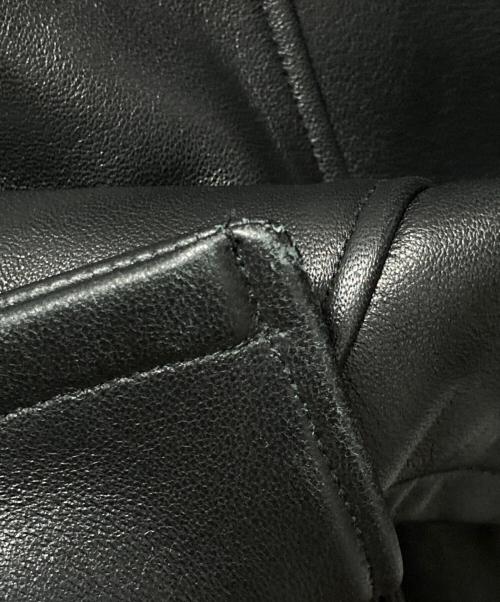 nano・universe（ナノ・ユニバース）nano・universe (ナノ・ユニバース) LB.03 WONDER LIGHT LEATHER カーコート ブラック サイズ:Lの古着・服飾アイテム