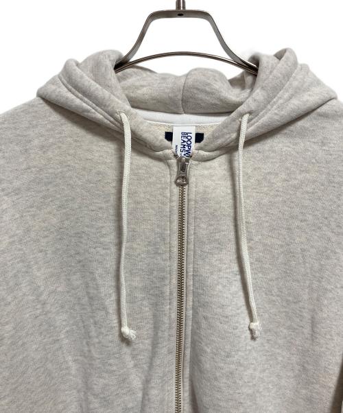 LOOPWHEELER（ループウィラー）LOOPWHEELER (ループウィラー) BEAMS PLUS (ビームスプラス) SLIM FITジップパーカー ベージュ サイズ:XLの古着・服飾アイテム