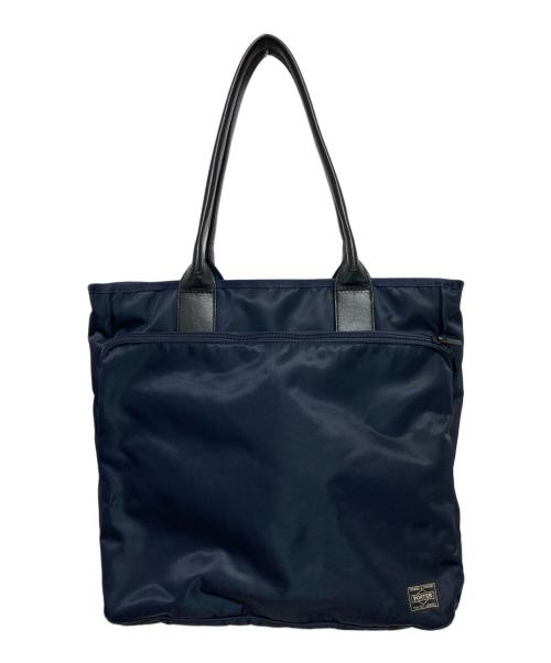 PORTER（ポーター）PORTER (ポーター) TOTE BAG ネイビーの古着・服飾アイテム