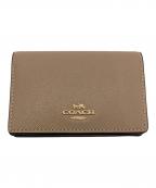 COACHコーチ）の古着「カードケース」｜ベージュ
