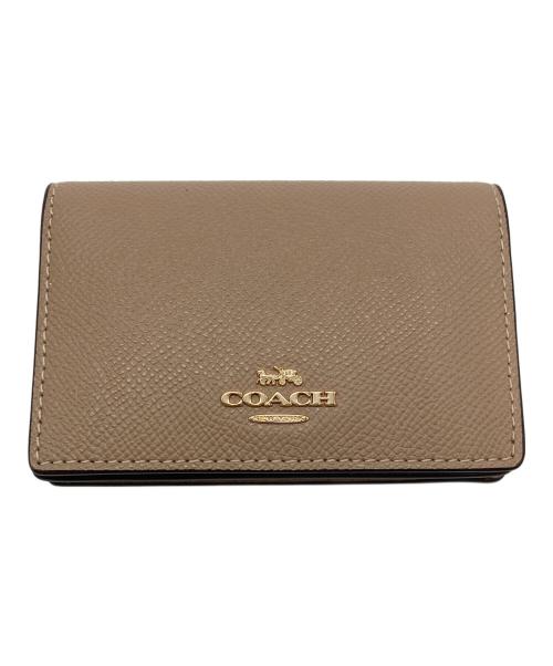 COACH（コーチ）COACH (コーチ) カードケース ベージュの古着・服飾アイテム