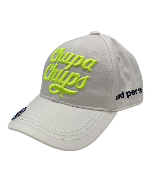 and per se（アンパスィ）and per se (アンパスィ) chupa chups (チュッパチャプス) ゴルフキャップ ホワイト 未使用品の古着・服飾アイテム