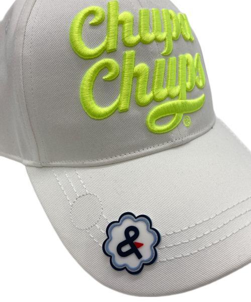 and per se（アンパスィ）and per se (アンパスィ) chupa chups (チュッパチャプス) ゴルフキャップ ホワイト 未使用品の古着・服飾アイテム