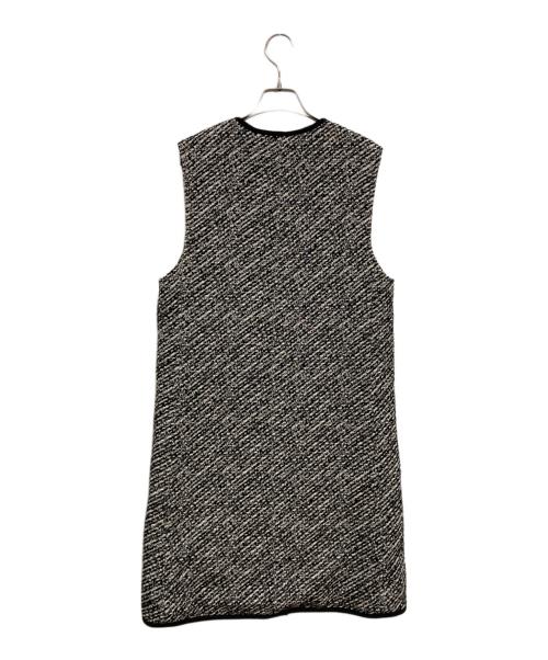 icB（アイシービー）icB (アイシービー) リバーシブルロングジレ ブラック サイズ:S（7）の古着・服飾アイテム