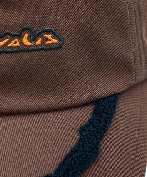 asics novalis（アシックス ノヴァリス）asics novalis (アシックス ノヴァリス) KIKO KOSTADINOV (キコ・コスタディノフ) MIRBELIOIDS CAP ブラウンの古着・服飾アイテム