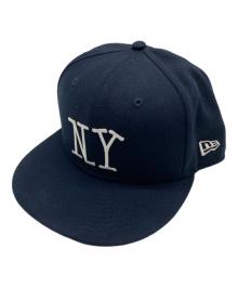 New Era×stussy（ニューエラ×ステューシー）の古着「NY NEW ERA CAP」｜ネイビー