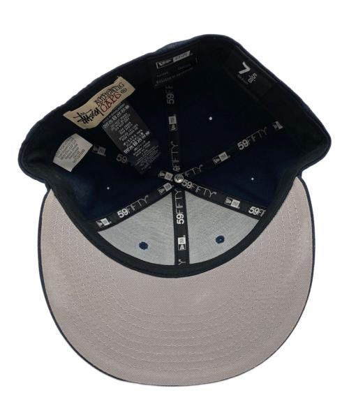 New Era（ニューエラ）New Era (ニューエラ) stussy (ステューシー) NY NEW ERA CAP ネイビー サイズ:7 5/8の古着・服飾アイテム