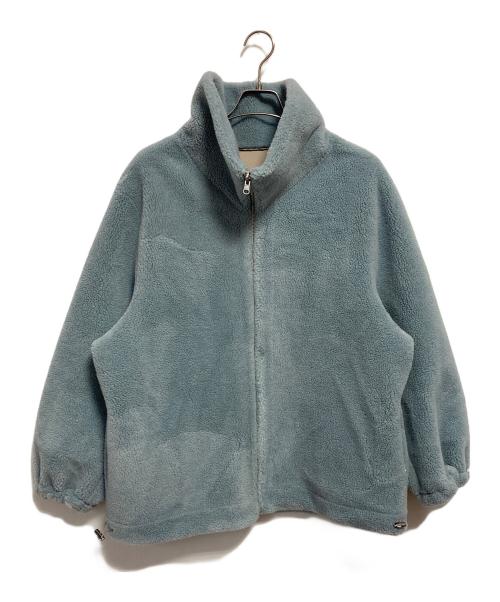 ELENDEEK（エレンディーク）ELENDEEK (エレンディーク) ボアフェイクレザーコート ブルー サイズ:01 未使用品の古着・服飾アイテム