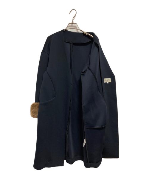 ROPE（ロペ）ROPE (ロペ) ノーカラーコート ネイビー サイズ:XS 未使用品の古着・服飾アイテム