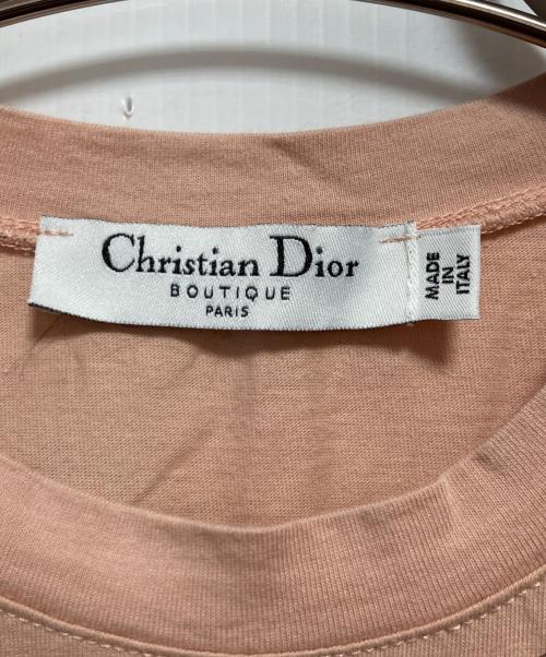 Christian Dior（クリスチャン ディオール）Christian Dior (クリスチャン ディオール) コルセット/デニム転写トロンプルイユデザインカットソー ピンク サイズ:36の古着・服飾アイテム