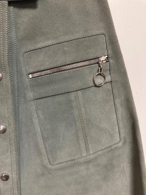 BALENCIAGA（バレンシアガ）BALENCIAGA (バレンシアガ) スウェードレザースカート グレー サイズ:36の古着・服飾アイテム