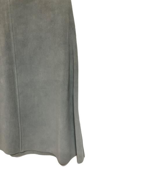 BALENCIAGA（バレンシアガ）BALENCIAGA (バレンシアガ) スウェードレザースカート グレー サイズ:36の古着・服飾アイテム