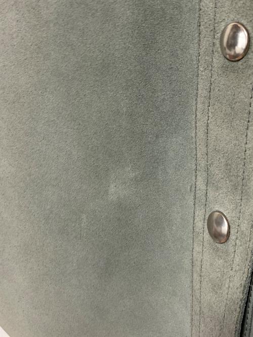 BALENCIAGA（バレンシアガ）BALENCIAGA (バレンシアガ) スウェードレザースカート グレー サイズ:36の古着・服飾アイテム