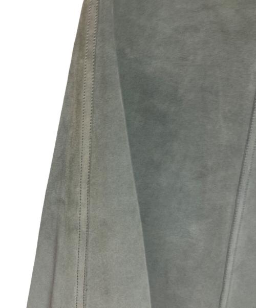 BALENCIAGA（バレンシアガ）BALENCIAGA (バレンシアガ) スウェードレザースカート グレー サイズ:36の古着・服飾アイテム