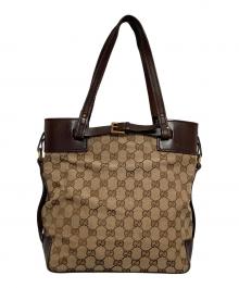 GUCCI（グッチ）の古着「GGキャンバス　トートバッグ」｜ベージュ・ブラウン