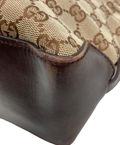 GUCCI（グッチ）GUCCI (グッチ) GGキャンバス　トートバッグ ベージュ・ブラウンの古着・服飾アイテム